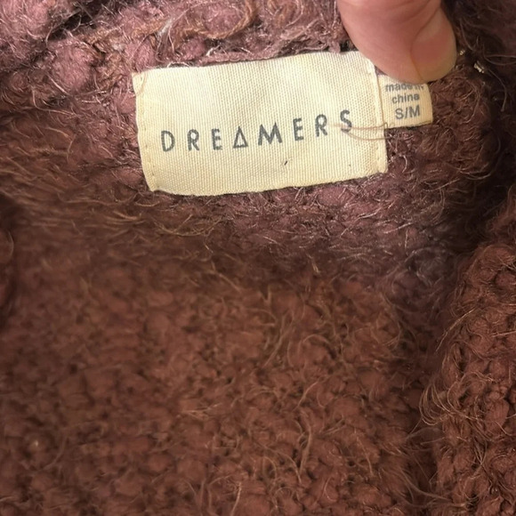 Dreamers by Durant Fuzzy, Popcorn, Chunky Open Front Cardigan with Pockets - Picture 3 of 10